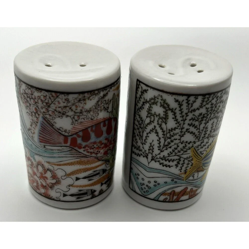 Barbados Collector Salt & Pepper Shakers Ceramic Beach/Desert Theme